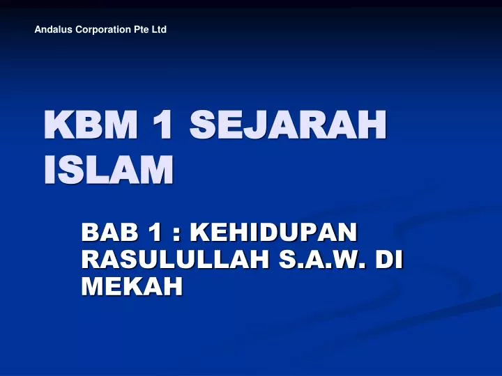 kbm 1 sejarah islam