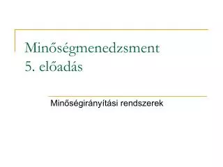 min s gmenedzsment 5 el ad s