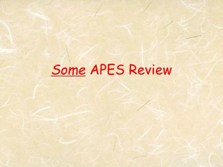 some apes review