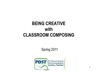 BEING CREATIVE with CLASSROOM COMPOSING