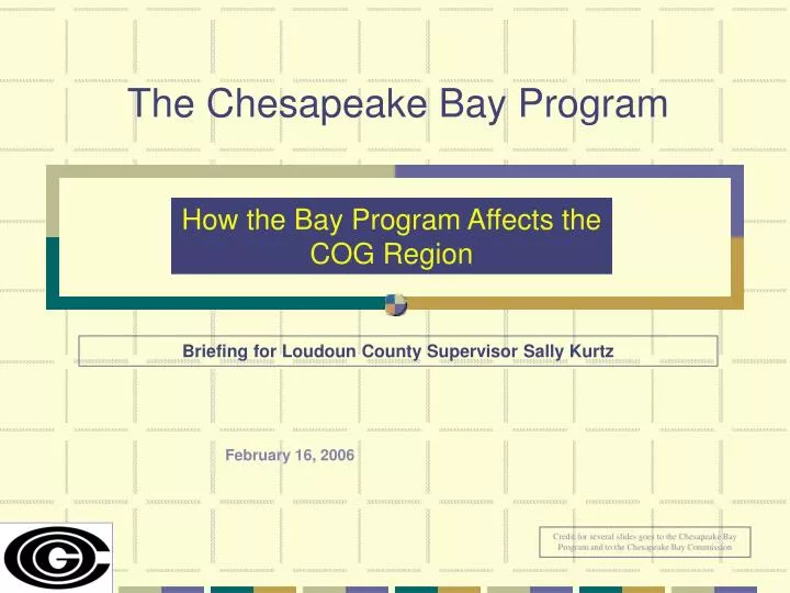 the chesapeake bay program