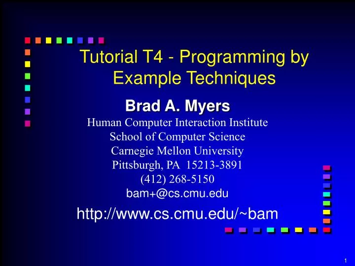 tutorial t4 programming by example techniques