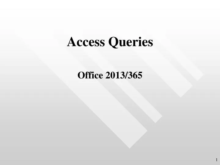 access queries