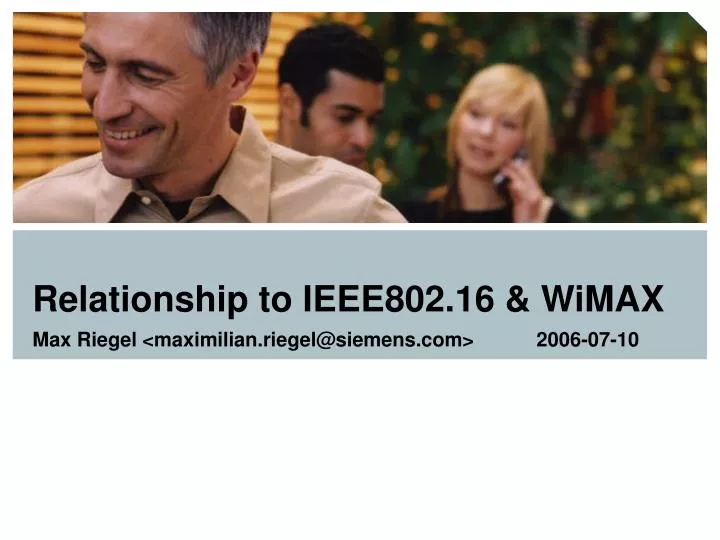 relationship to ieee802 16 wimax