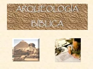 arqueolog a b blica