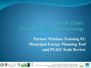 small cities climate action partnership