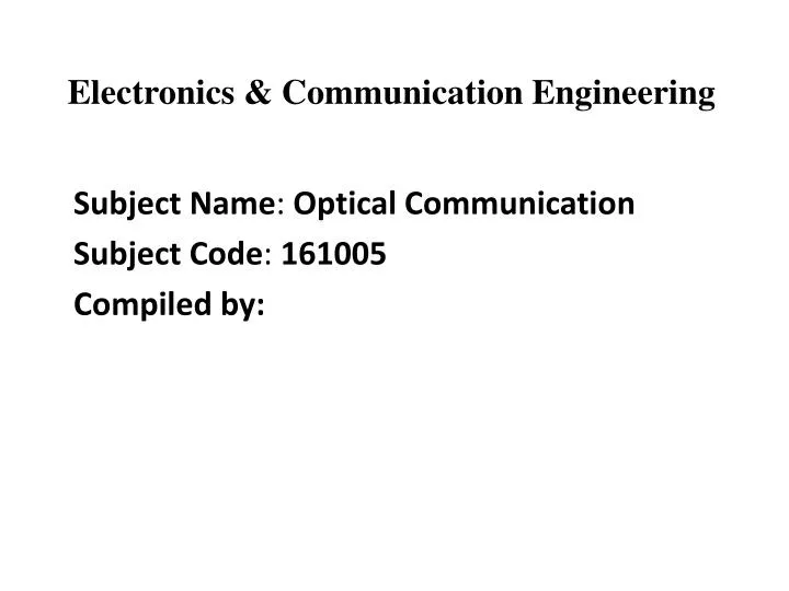 electronics communication engineering