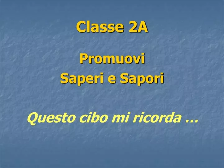 classe 2a