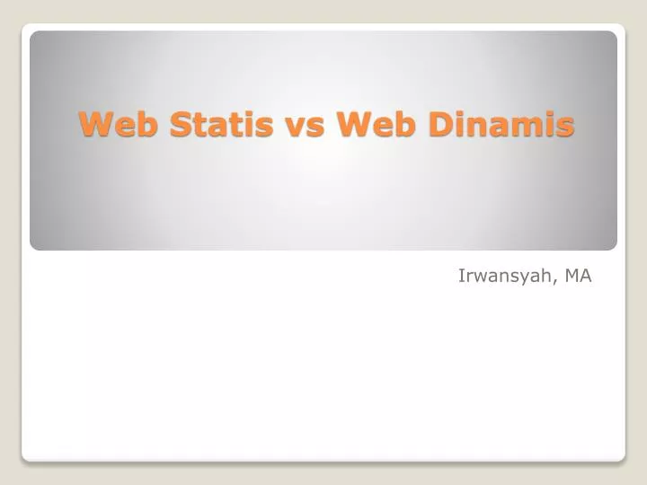 web statis vs web dinamis