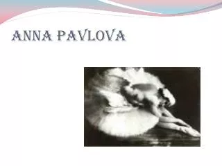 Anna Pavlova