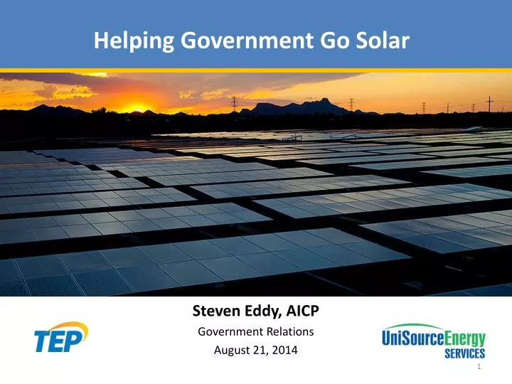 helping government go solar