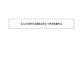 la contabilita interna
