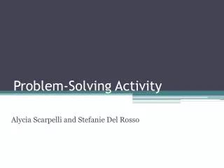 Problem-Solving Activity