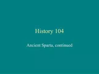 History 104