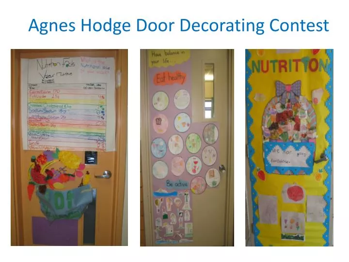 agnes hodge door decorating contest