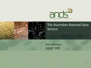 The Australian National Data Service
