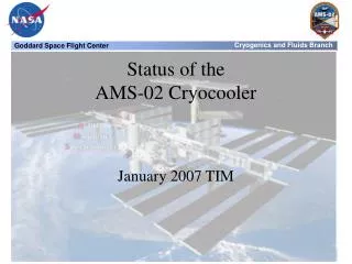 Status of the AMS-02 Cryocooler