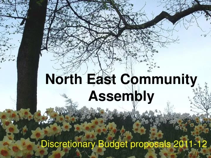 north east community assembly