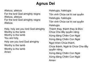 agnus dei