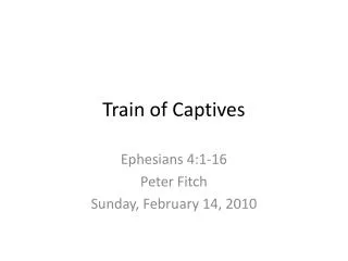 Train of Captives