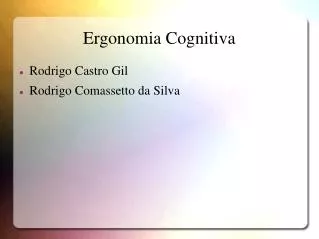 ergonomia cognitiva