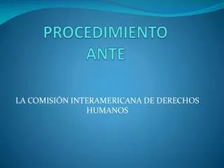 procedimiento ante