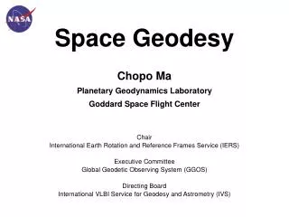 Space Geodesy