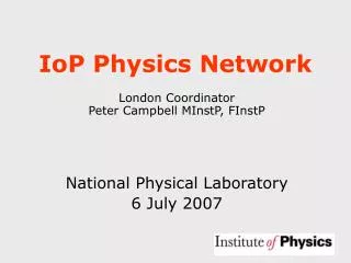 IoP Physics Network