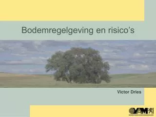 bodemregelgeving en risico s