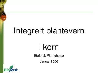 integrert plantevern