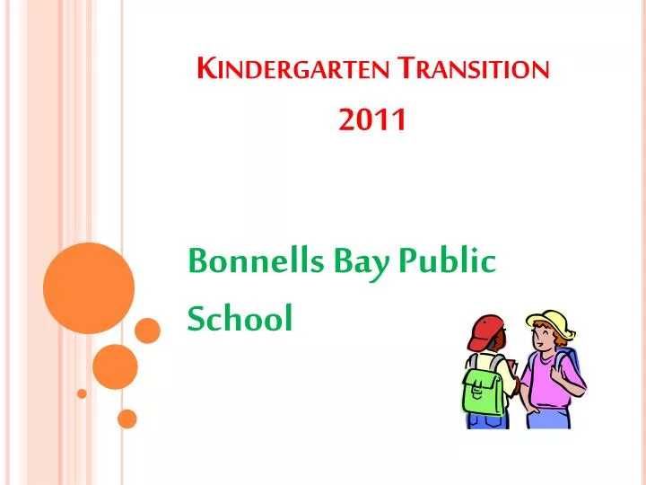 kindergarten transition 2011