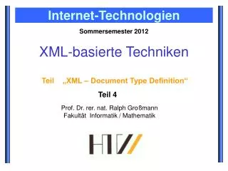 xml basierte techniken