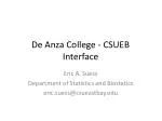 De Anza College - CSUEB Interface - slide 1