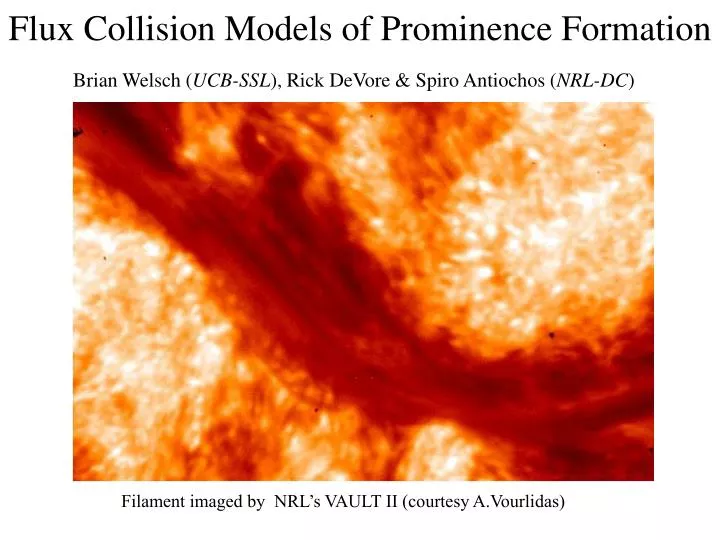 flux collision models of prominence formation