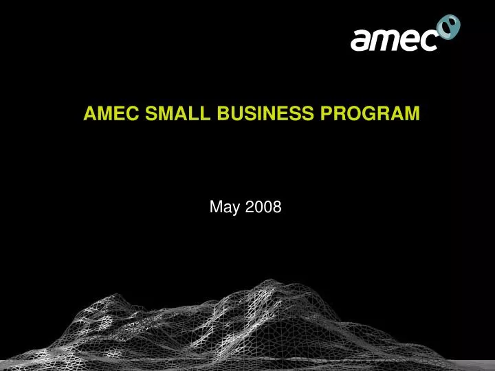amec small business program