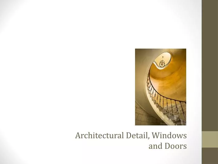 architectural detail windows and doors