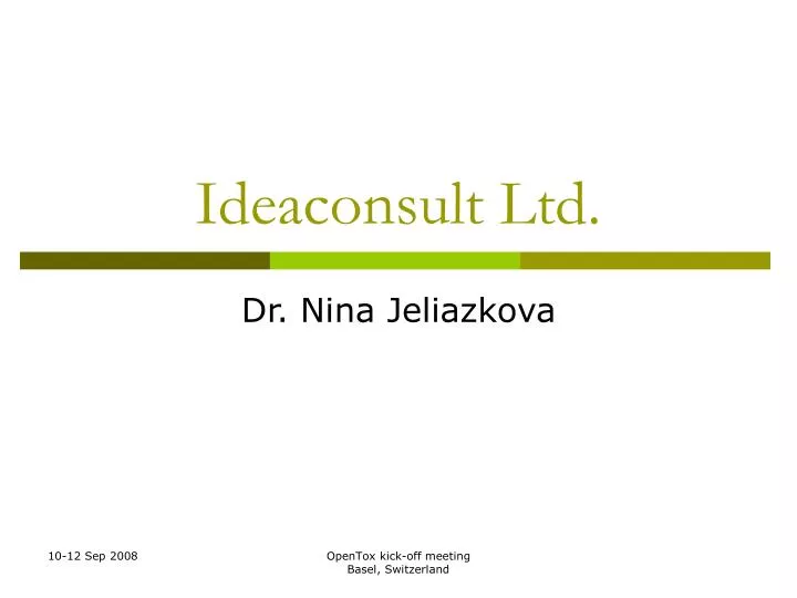 ideaconsult ltd