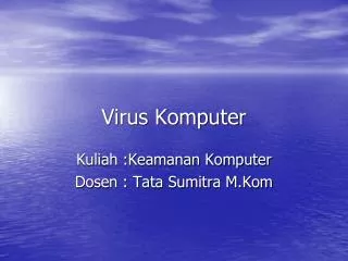 virus komputer