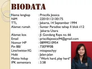 biodata