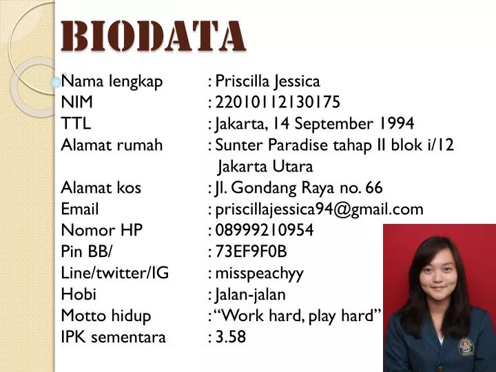 biodata presentation