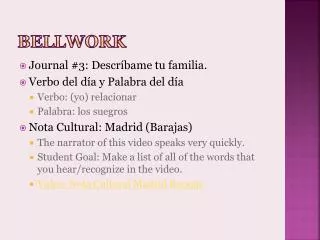 bellwork