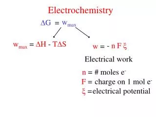 electrochemistry