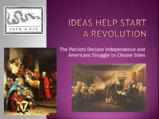 Ideas help start a revolution