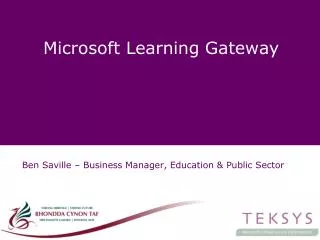 Microsoft Learning Gateway