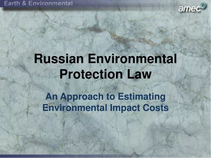 russian environmental protection law