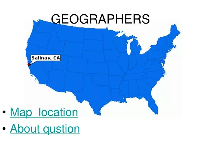 geographers