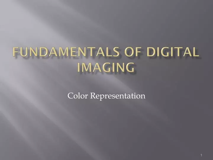 fundamentals of digital imaging