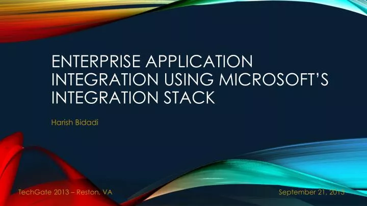 enterprise application integration using microsoft s integration stack