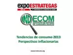 Tendencias de consumo 2013 Perspectivas inflacionarias - slide 1