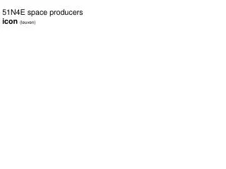 51N4E space producers icon (leuven)